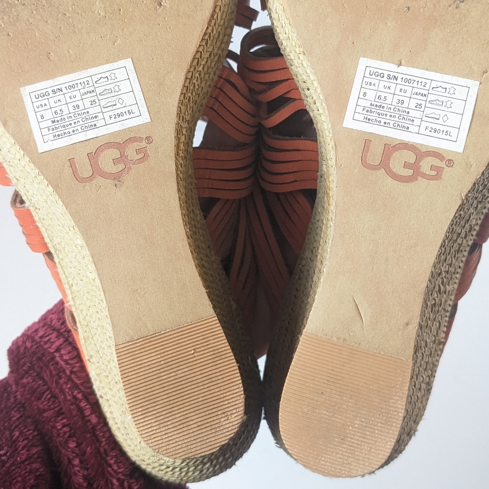 UGG Orange leather Melinda Wedges - Picture 12 of 16